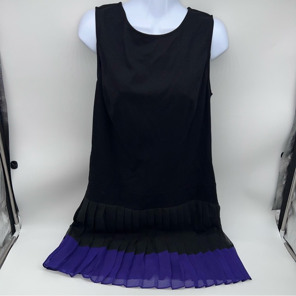LOFT Dresses & Skirts - LOFT Black and Purple Mini Dress